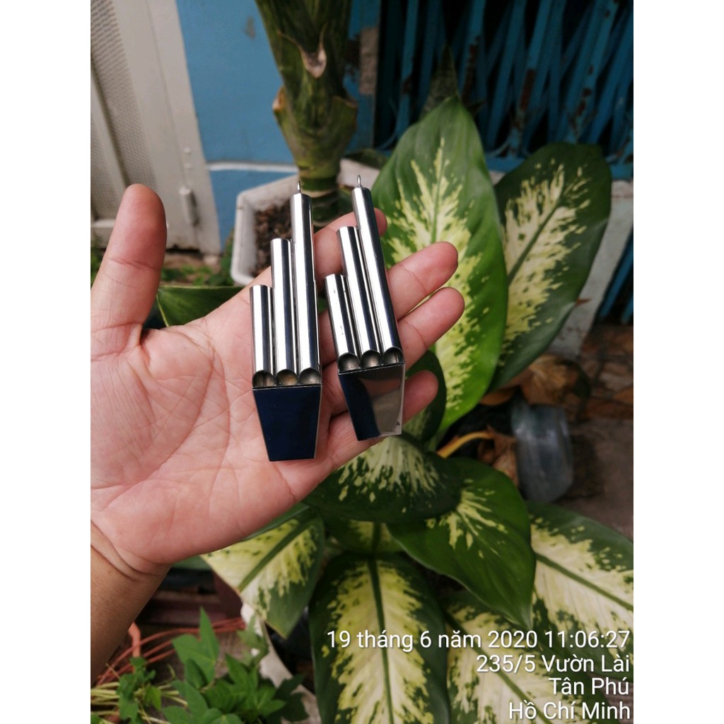 Còi 3 lá inox cao cấp chất lượng, âm thanh vang xa