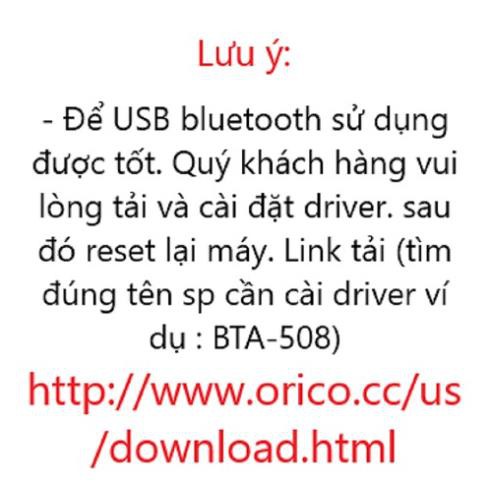 Thiết bị thu USB BLUETOOTH ORICO BTA-403 - Phân phối chính hãng