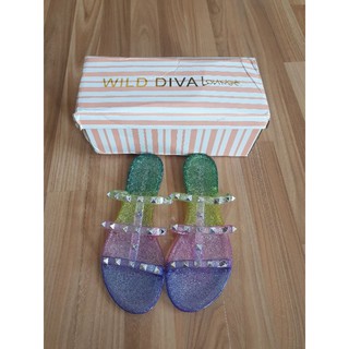 Dép nhựa nhiều màu đinh tán hàng nội địa US size 6 tương đương size 37