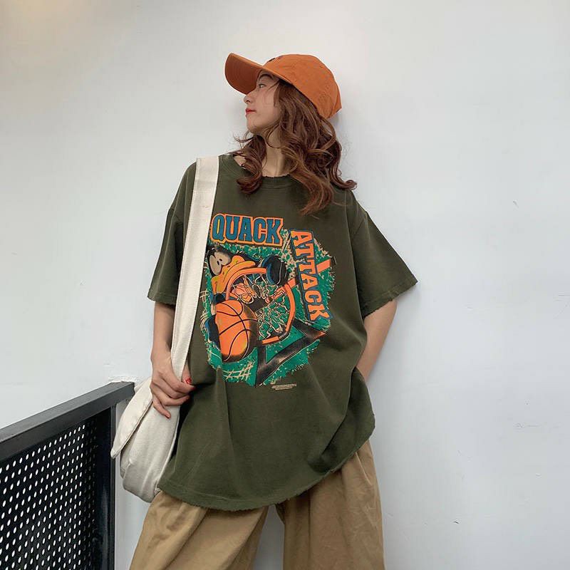Áo thun tay lỡ Unisex Quack Attack
