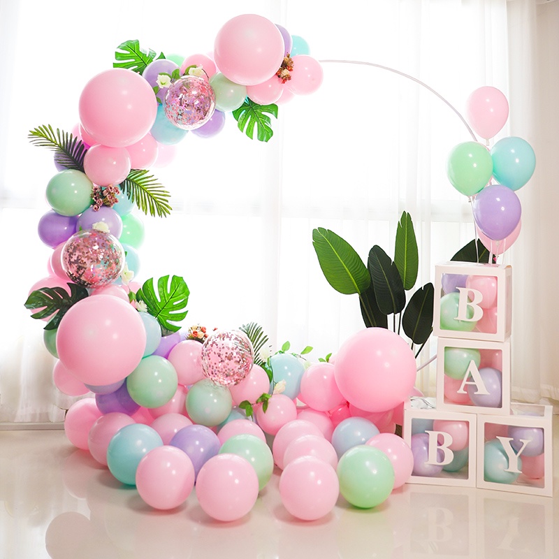 Bộ khung bóng bay hình tròn cỡ lớn tái sử dụng tiện lợi cho tiệc cưới/ sinh nhật/ lễ tốt nghiệp