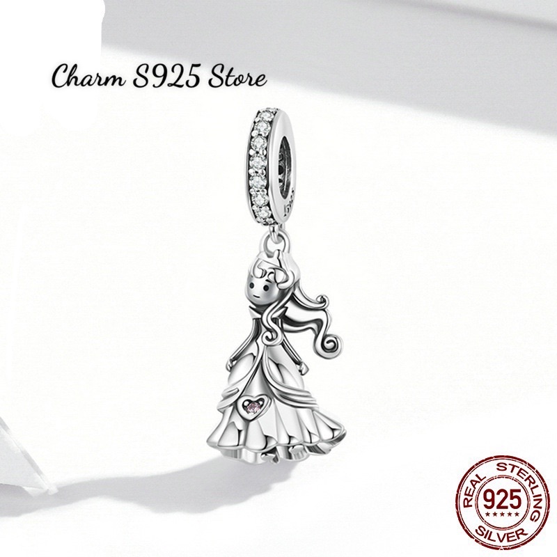 CHARM TREO CÔNG CHÚA TUYẾT BẠC S925 CHÍNH HÃNG