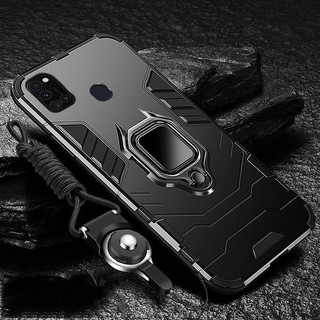 Ốp lưng Ironman chống sốc kèm iring chống lưng cho samsung m21, m31, m30s và các dòng máy khác