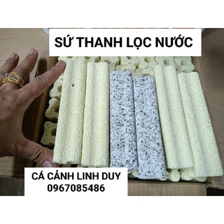 Sứ thanh lọc nước 16 x 4 x 4cm , thanh sứ lọc nước cho hồ cá cảnh