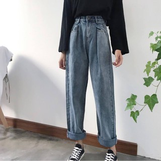 J5 - quần jeans lưng cao chất jeans đẹp vintage bigsize