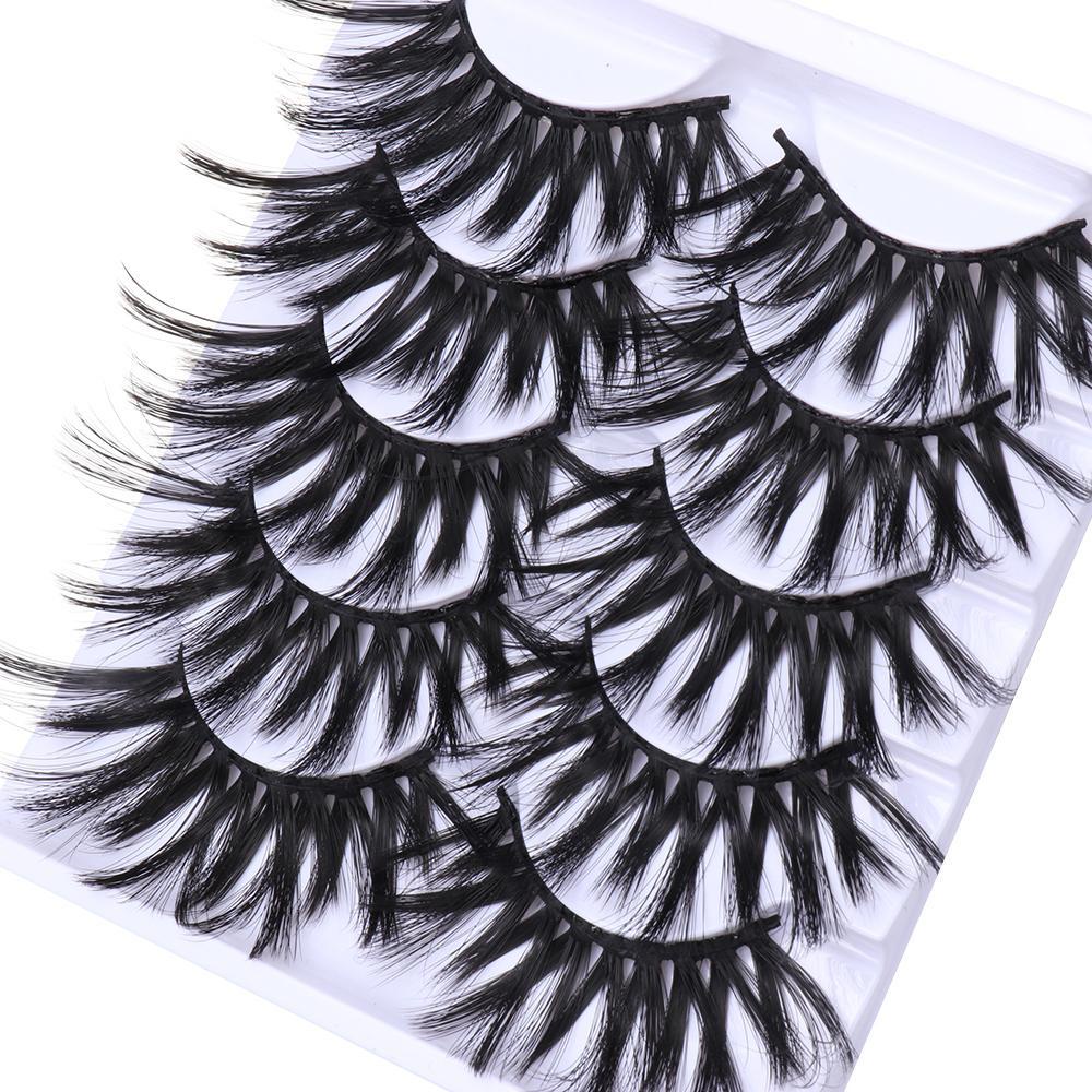 Bộ 5 Cặp Lông Mi Giả SKONHED Có Hiệu Ứng 6D Đầy Đủ Màu Sắc