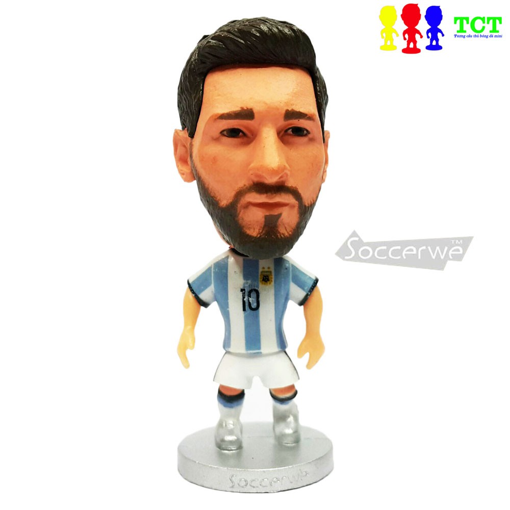 Tượng cầu thủ bóng đá Lionel Messi - Argentina black hair