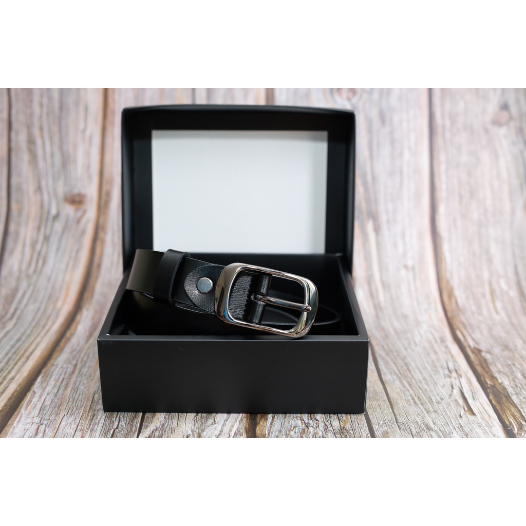 Thắt Lưng Unisex Dây Nịt Lưng Da Bò ForD Asta Accessories Màu Đen Đẹp Bản Nhỏ Nam Nữ Phong Cách Hàn Quốc Cao Cấp
