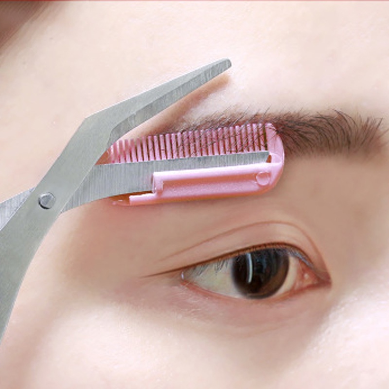 Kéo Cắt Tỉa Lông Mày Kèm Lược Tiện Dụng