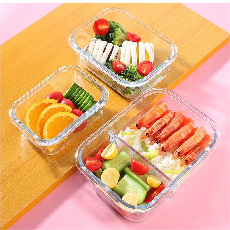 Hộp Cơm Giữ Nhiệt Thủy Tinh Hộp Cơm Văn Phòng - Hộp Cơm Thủy Tinh Hộp Đựng Thức Ăn Đựng  VT268