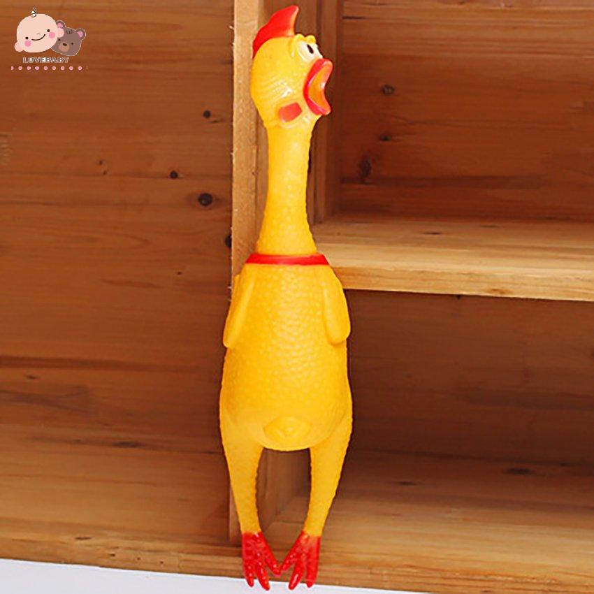 [HOT]Screaming Chicken Dog Chew Squeak Toy Vent Squeeze Sound Toys Funny Gadgets