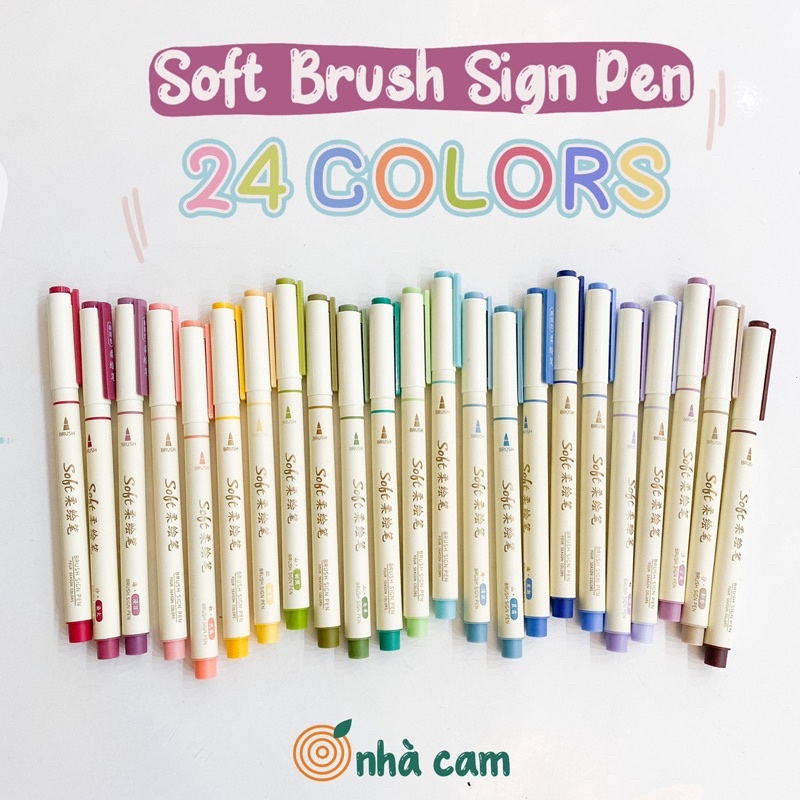 Bút viết thư pháp Soft Brush Sign Pen Nhà Cam