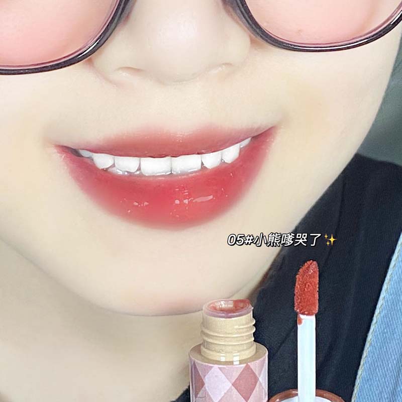 Bộ Son Kem Hiệu Ứng Gương Hình Gấu