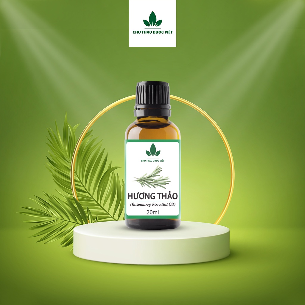 Tinh dầu Hương Thảo 20ml, tăng cường trí nhớ, hương nước hoa thiên nhiên, thơm phòng - Chợ Thảo Dược Việt