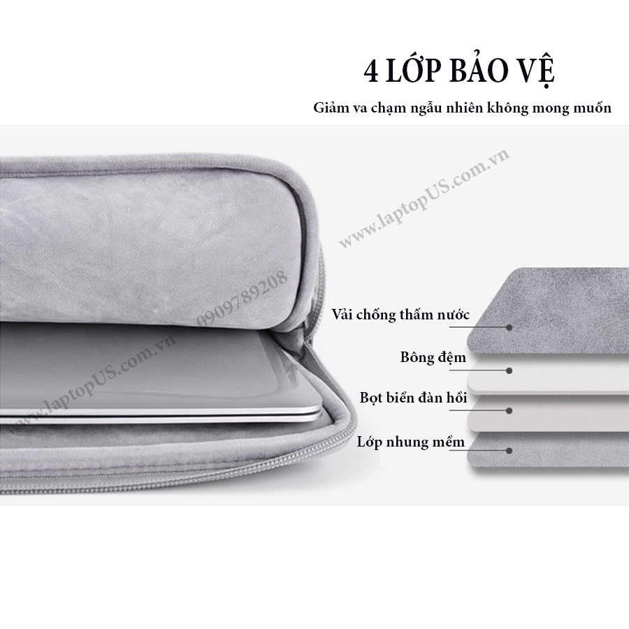 Túi Da Chống Sốc Laptop Macbook Surface (M16)