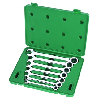 Bộ cờ lê vòng miệng tự động 7 chi tiết 8-18mm sata 09024