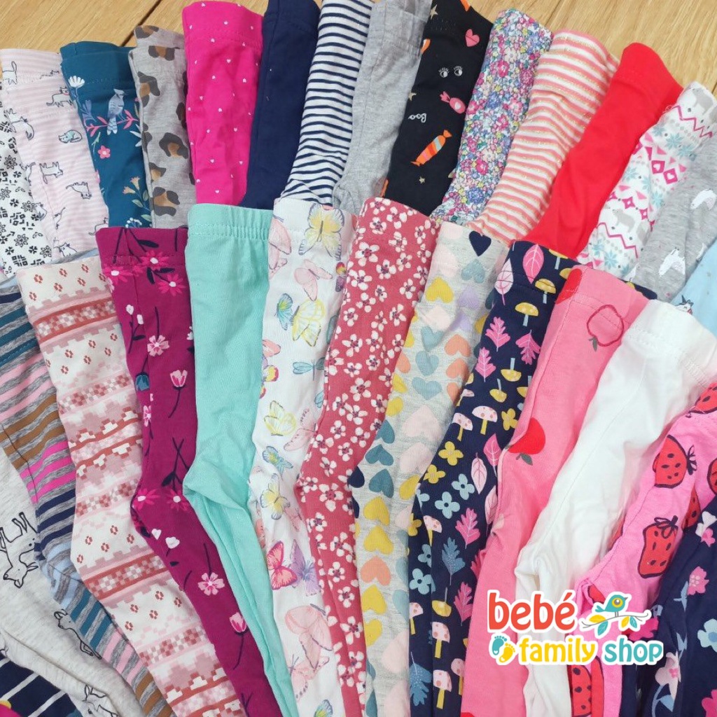 [Size 12-18M] Quần dài Legging Carters cho bé gái từ sơ sinh đến 5 tuổi/Quần legging bé gái xuất dư -bebefamilyshop- QGC