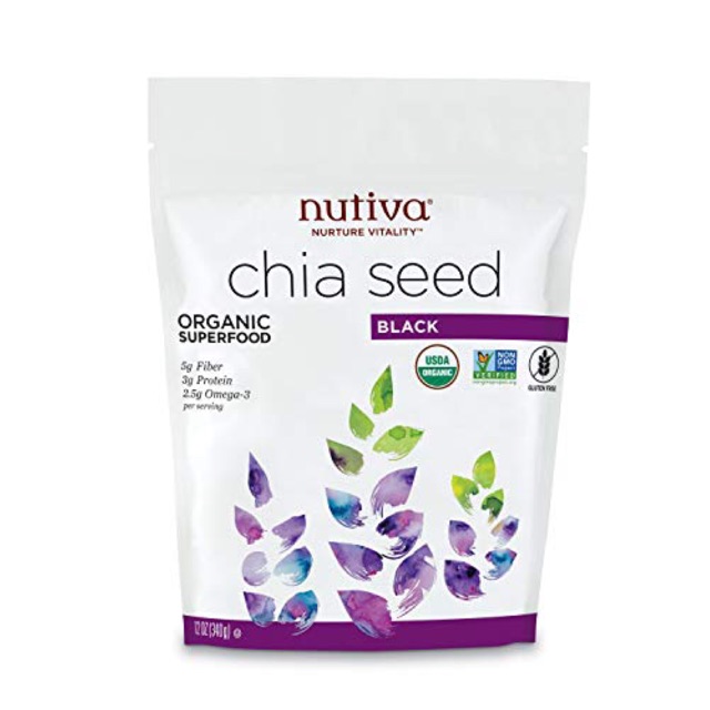 Hạt chia Nutiva Organic Chia seed black 907g