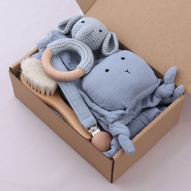 Set 5 Phụ Kiện Kẹp Ti Giả / Khăn Yếm Ăn Dặm Cho Bé Sơ Sinh