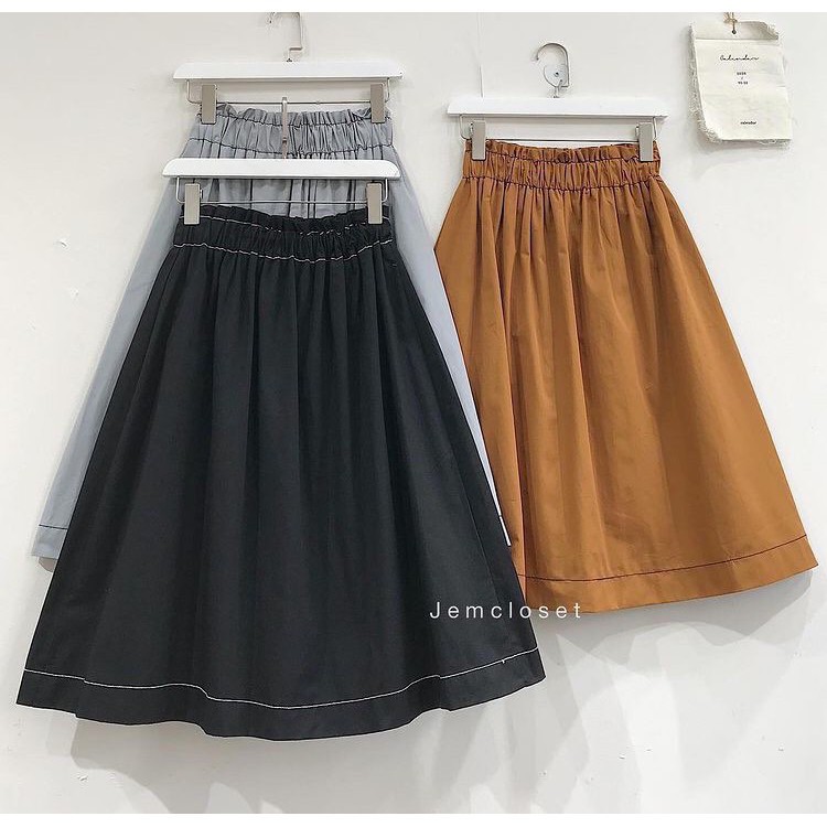 Chân váy dài Dommi chỉ viền - Wami.official 3280 | BigBuy360 - bigbuy360.vn