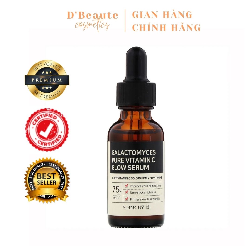 Tinh Chất Dưỡng Trắng SOME BY MI Galactomyces Pure Vitamin C Glow Serum 30ml - Hàn Quốc Chính Hãng