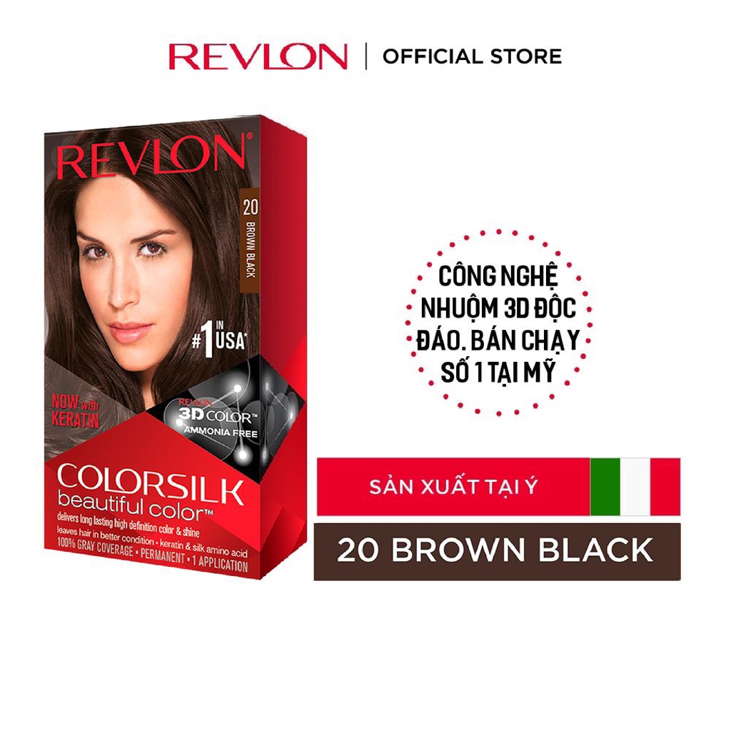 (HSD dưới 3 tháng) Nhuộm tóc thời trang thương hiệu số 1 tại Mỹ Revlon Colorsilk 3D 120ml