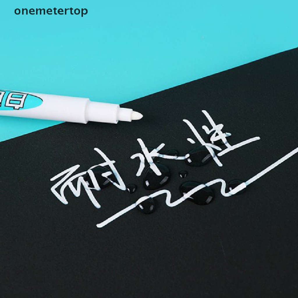 White Marker Pen Graffiti Pens Waterproof Permanent Gel Pencil Tire Painting .
