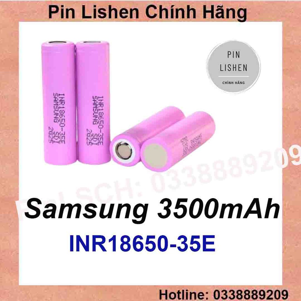 Pin Samsung 18650 - 35E 3500mah, pin lap top, pin sạc dự phòng hàng mới