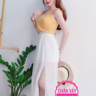 CHÂN VÁY VOAN DÁNG DÀI XẺ TÀ