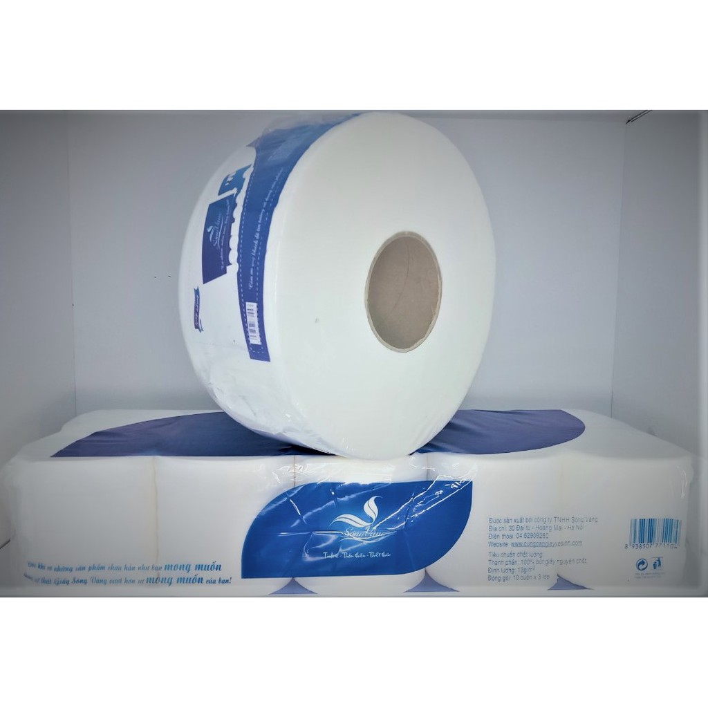 Combo 10 cuộn giấy vệ sinh cuộn to 700gr