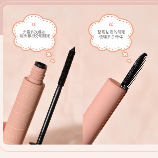 Mascara GOGO TALES với lược làm dày và dài mi tự nhiên chống nước chống mồ hôi lâu trôi thích hợp cho người mới bắt đầu
