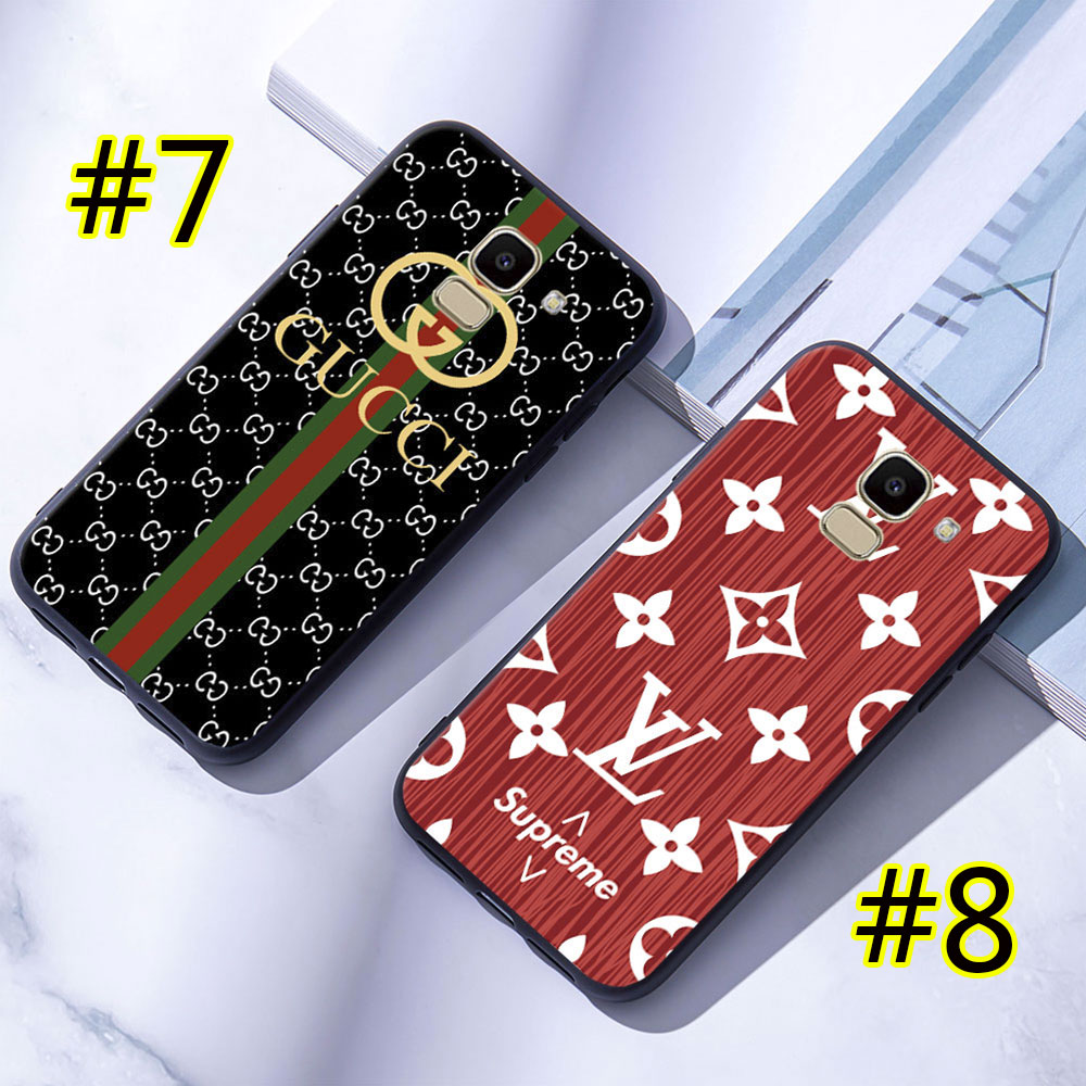 Ốp điện thoại silicon mềm họa tiết thương hiệu thời trang cho Samsung Galaxy J2 Pro J4 J6 J8 2018 Plus J4+ J6+