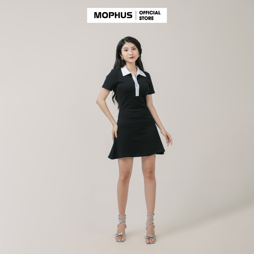 Đầm polo body nữ tay ngắn xinh yêu, váy polo nữ đi dự tiệc vải cá sấu Mophus MA009 | BigBuy360 - bigbuy360.vn