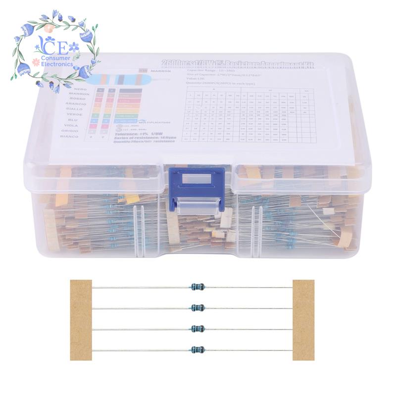 Set 2600 Điện Trở 130 Giá Trị 1/8W 0.125W 1% Chuyên Dụng