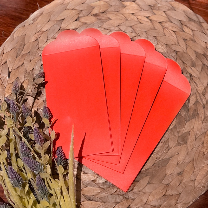 Set 2-5-10 Bao Lì Xì Đỏ Trơn Chuyên Viết Chữ Thư Pháp