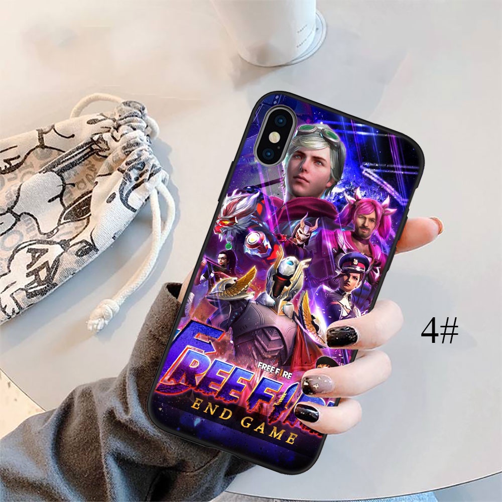 Ốp Điện Thoại Silicon Dẻo In Hình Game Free Fire FO27 Cho iPhone 5 5S 6 6S 7 8 11 Pro Max Plus SE XR