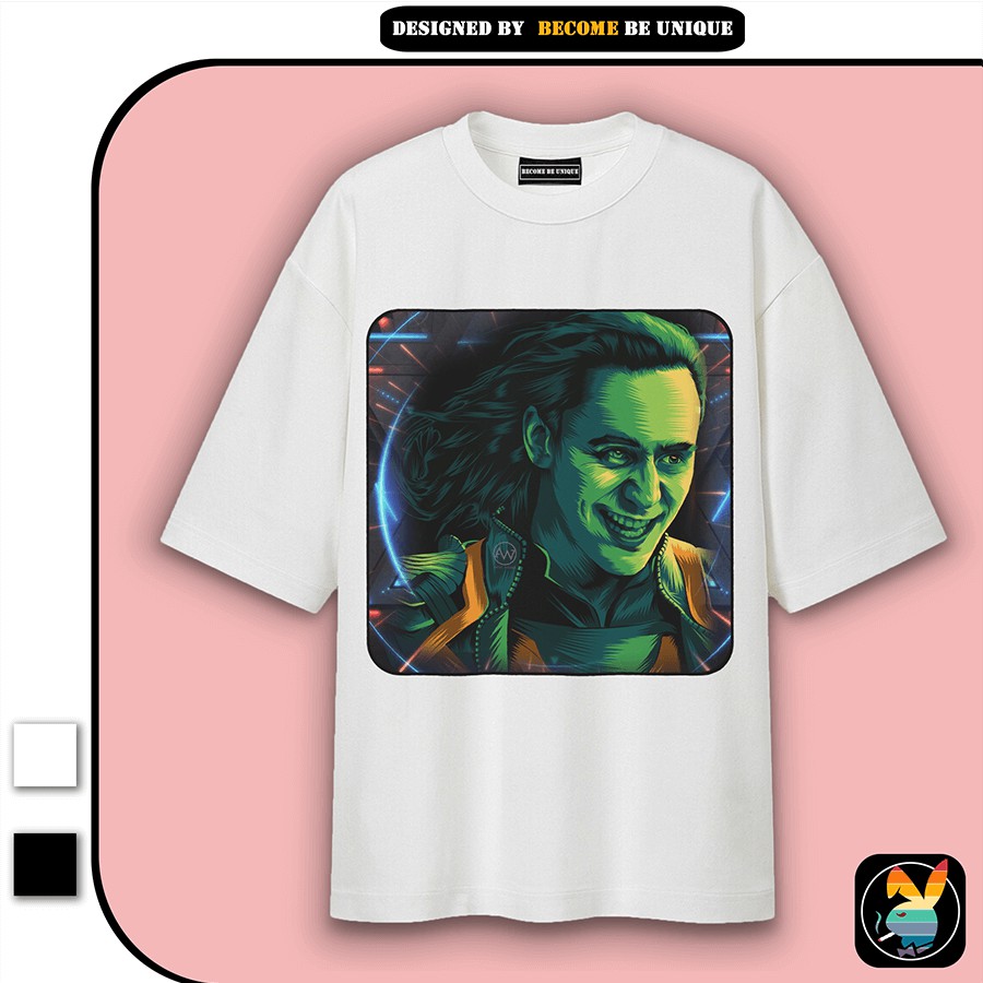 Áo thun thiết kế Be Unique Loki's Smile Cotton 100% form dáng Oversize kiểu thiết kế Unisex