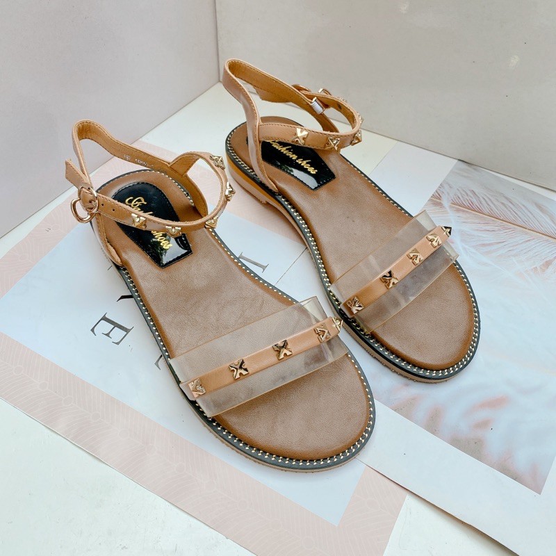 M1889-2 Dép sandal nữ quai ngang quai trong tán đinh dép ulzzang siêu đẹp