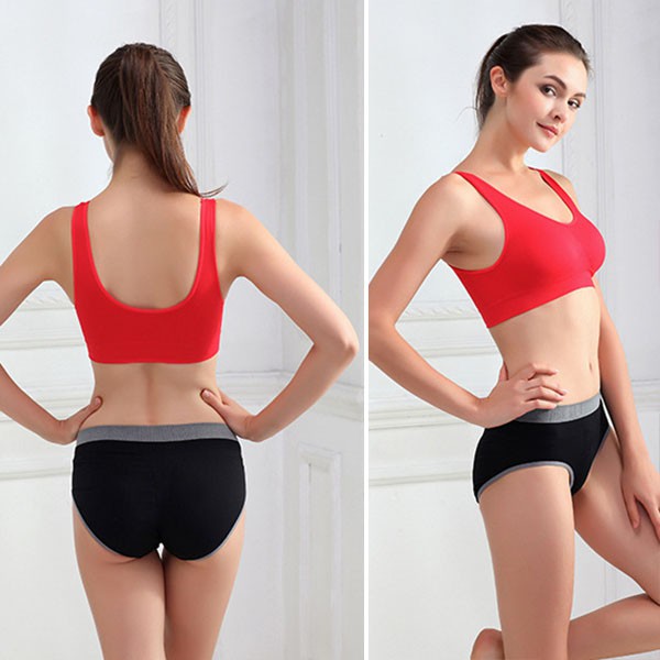 Áo ngực thể thao màu trơn có miếng lót ngực có thể gỡ ra được tiện dụng