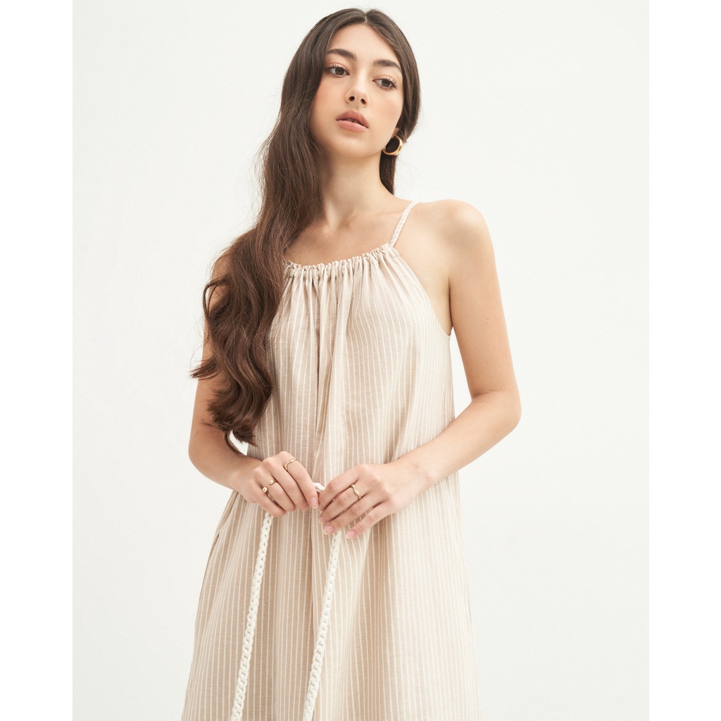 Đầm Maxi 2 Dây Rút Dáng Dài Lêman | DA-LA3526 | Lana Official
