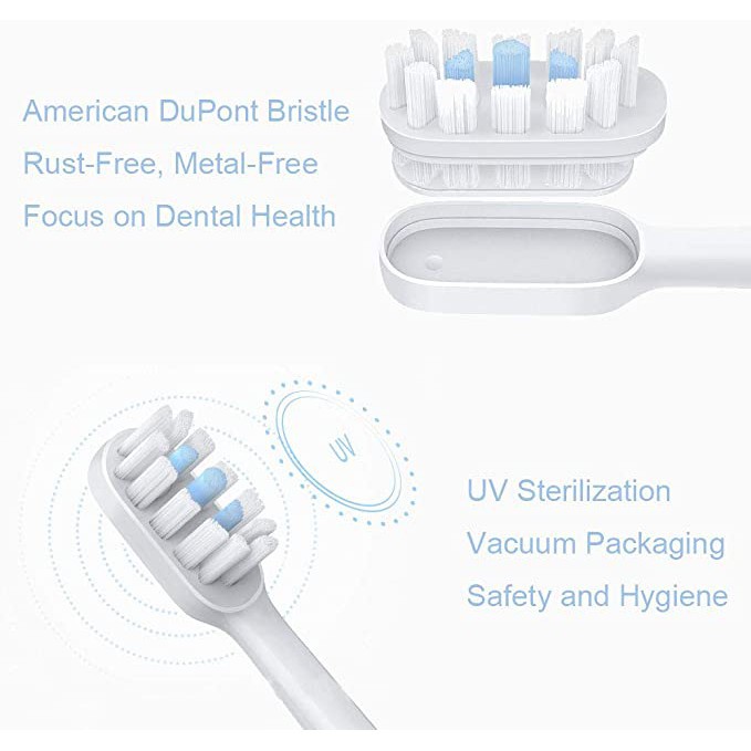 Đầu thay thế dành cho bàn chải đánh răng điện XIAOMI MIJIA MI T300 T500 T100