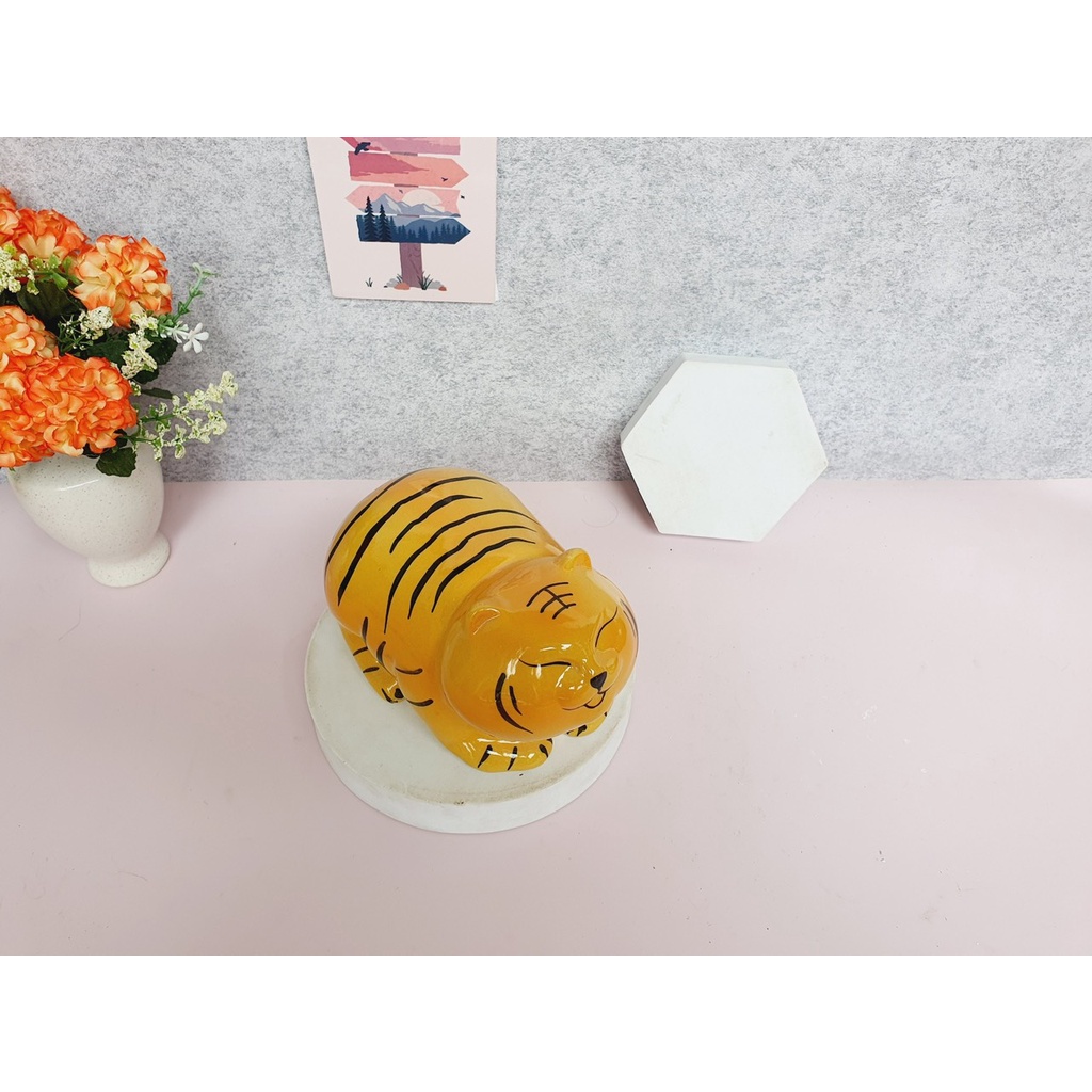 Heo đất tiết kiệm,Ống heo tiết kiệm hình hổ gốm Bát Tràng tiết kiệm tiền