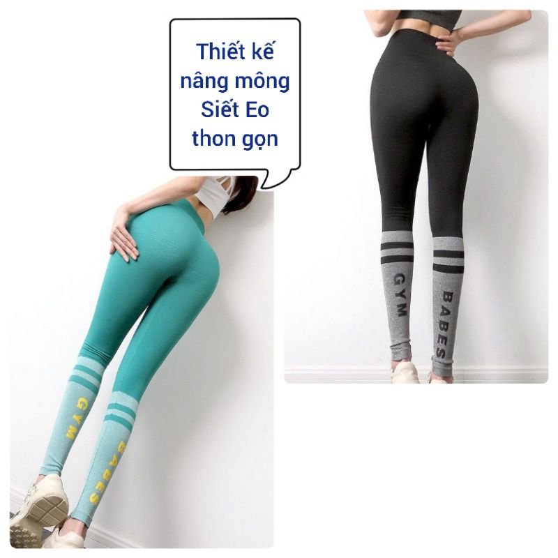 Chuyên sỉ quần dài tập Gym yoga thể thao CK176 Hàng dệt kim chất đẹp