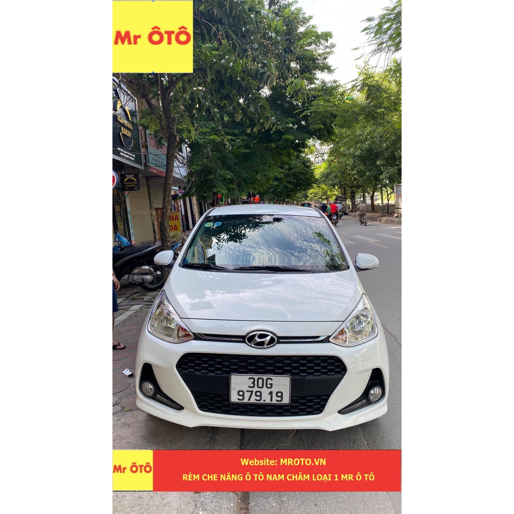 Rèm Che Nắng Xe Hyundai I10 Hatback  2012-2020 chống UV Hàng Loại 1 Mr Ô Tô -Bảo Hành 2 Năm