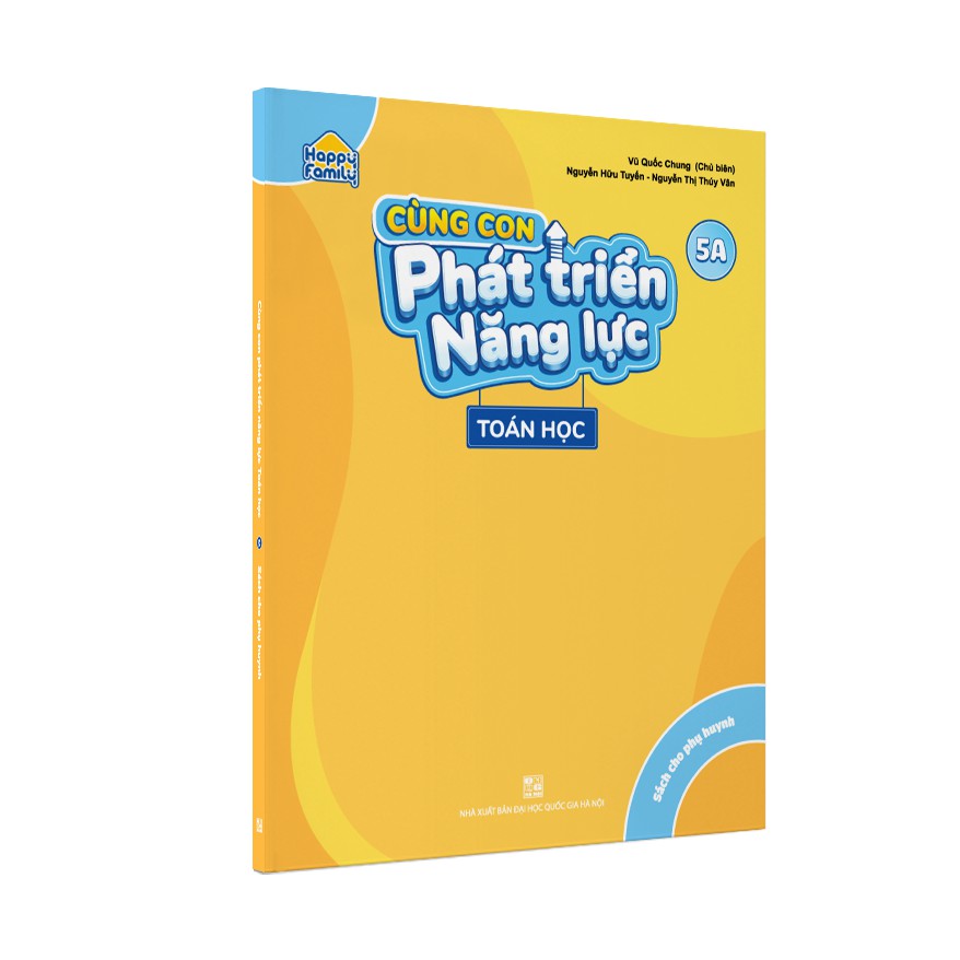 Sách - Combo 4 cuốn Happy family Cùng con phát triển năng lực Toán lớp 5 tập 1