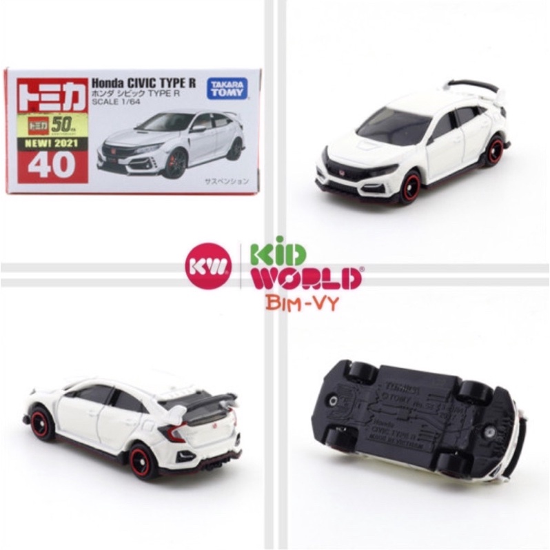 Xe mô hình Tomica Box Honda Civic Type R. MS: 620. Tỷ lệ 1:64.