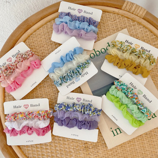 Set 3 Dây Buộc Tóc Co Giãn Đơn Giản Thời Trang Cho Nữ