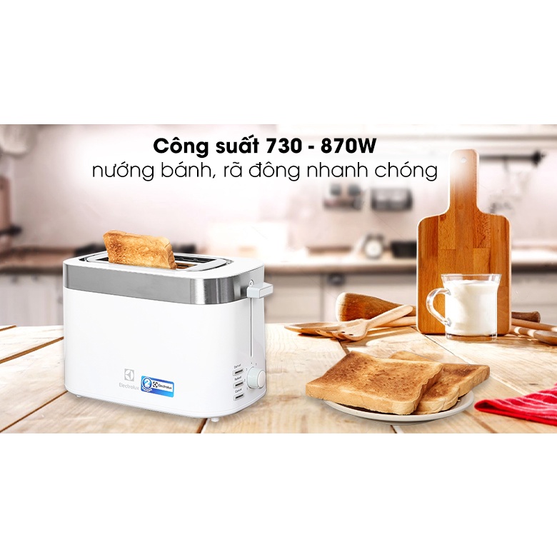 Máy nướng bánh mì Electrolux E2TS1-100W - Smart House