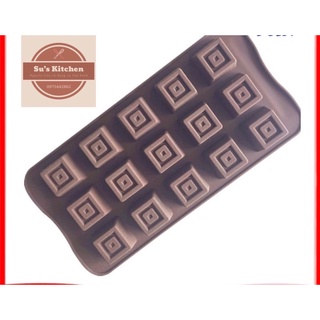 Khuôn silicon đổ socola,thạch hình vuông