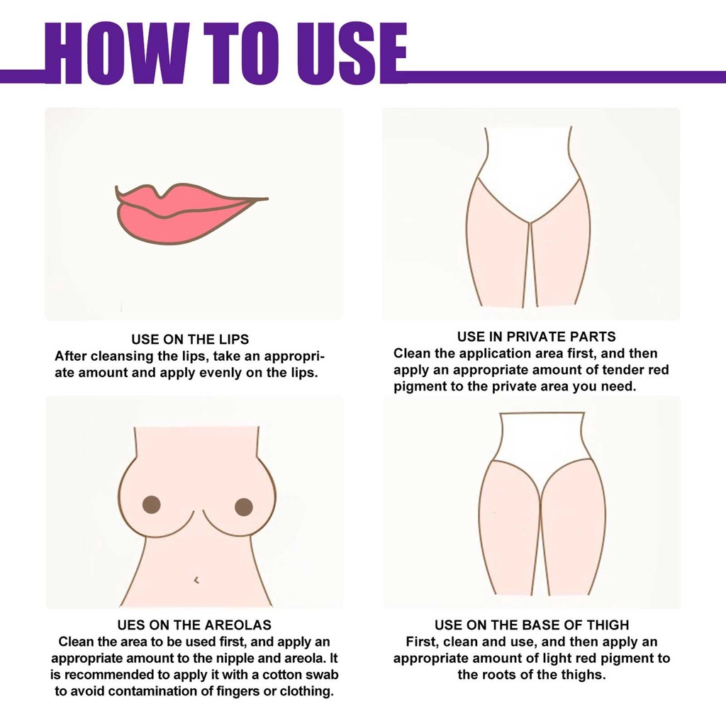 Kem Tẩy Trắng Vùng Da Dưới Cánh Tay / Môi / Vùng Kín Cho Nữ W8Y9